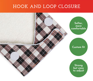 Spot the Dog Cozy Fleece Bandana - Gray Plaid