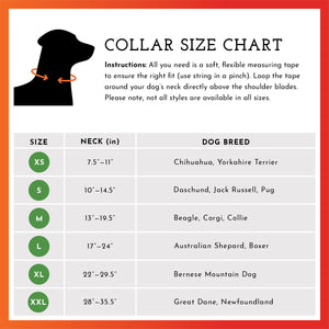 Spot the Dog Reflective Collar - Reversible Orange/Red Plaid
